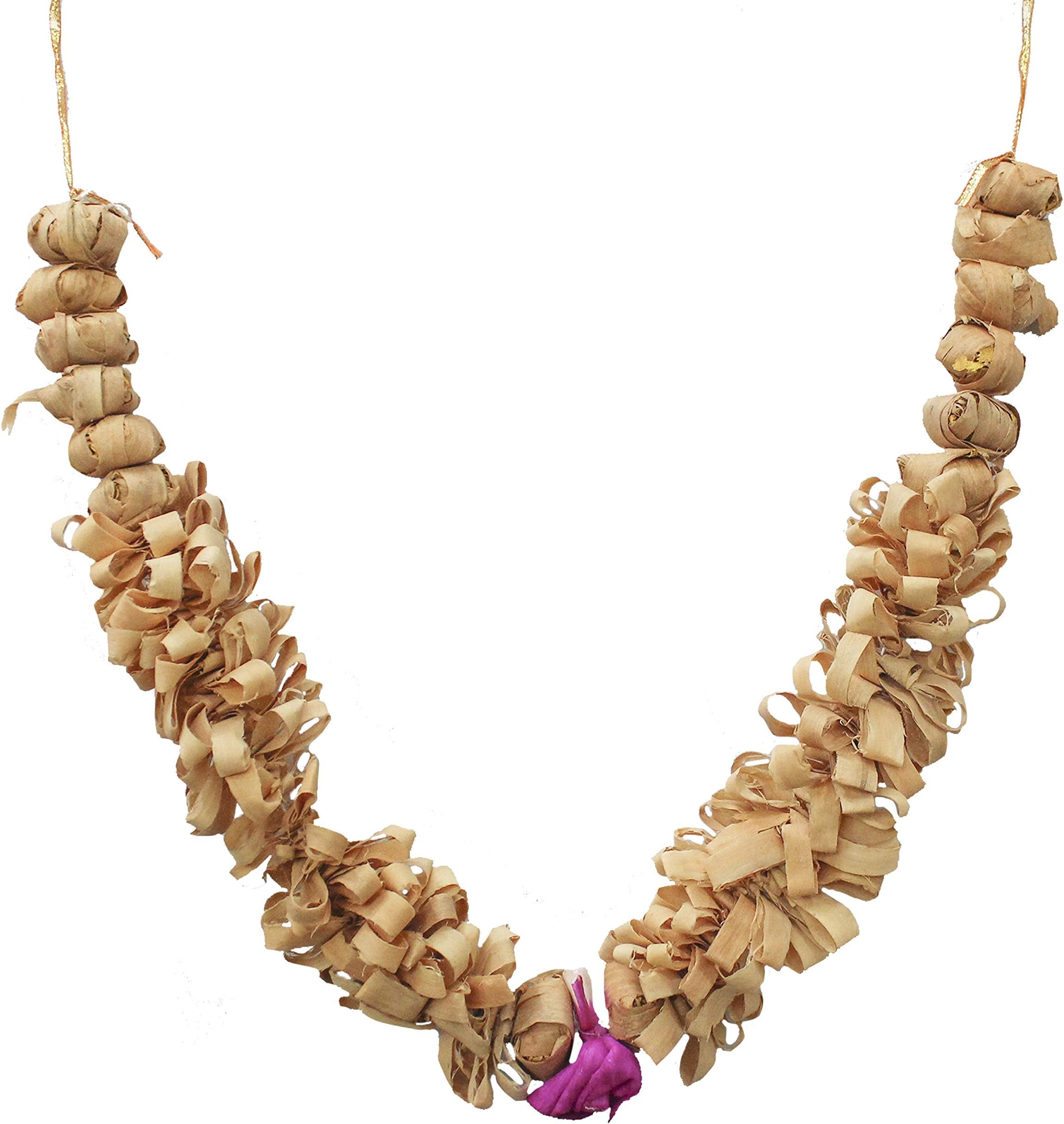 The Holy Mart Chandan Mala (20 Inches)| Sandal Mala for Photo Frame | Photo Mala, Wood