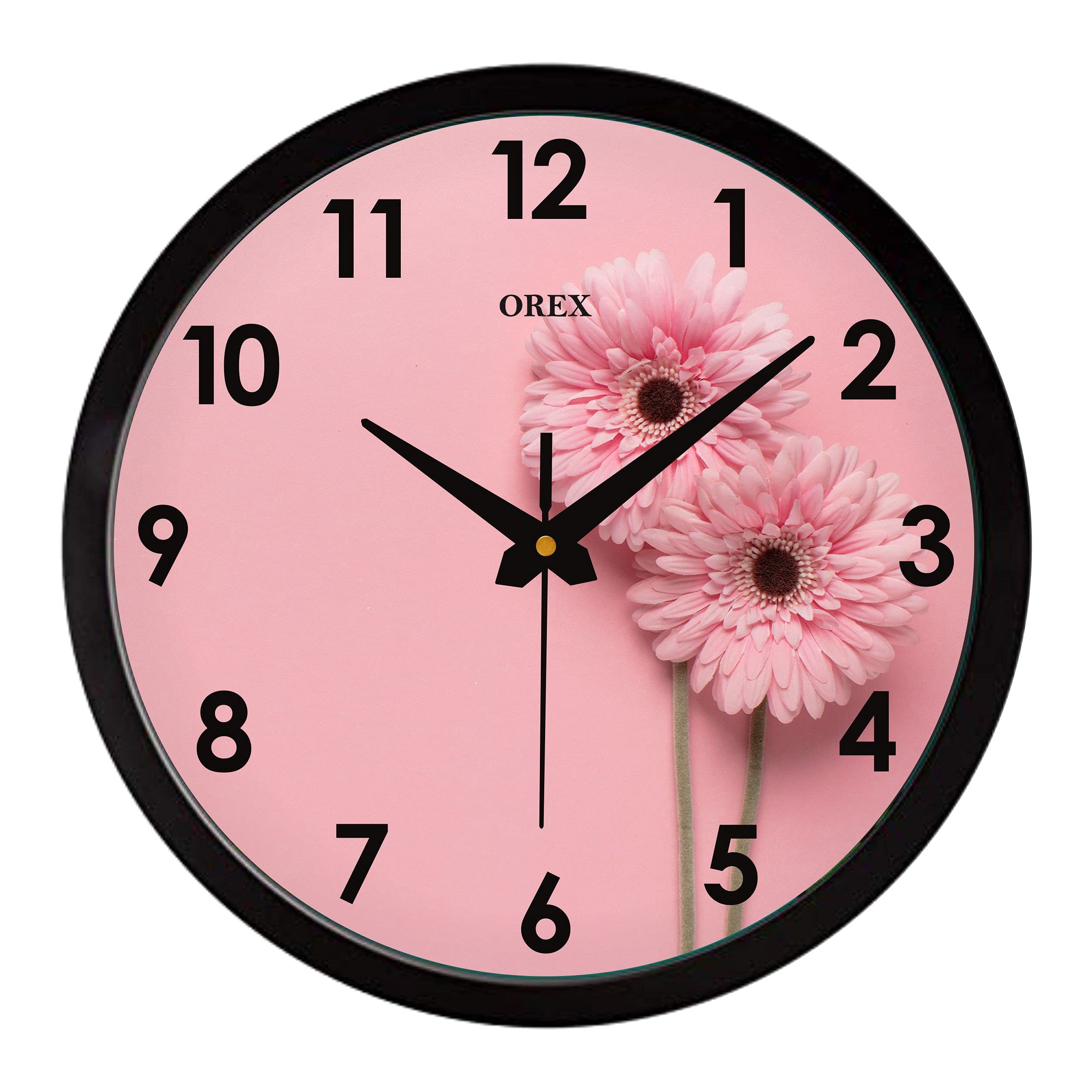 OREX Plastic Stylish Wall Clock (Pink Flower), Analog, 45 Millimeters, 30.5 Centimeters (B0949R64M4) Amazon Price History, Amazon Price Tracker