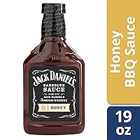 Vista 2 de Jack Daniel's Salsa barbacoa de miel (botella de 19 onzas)