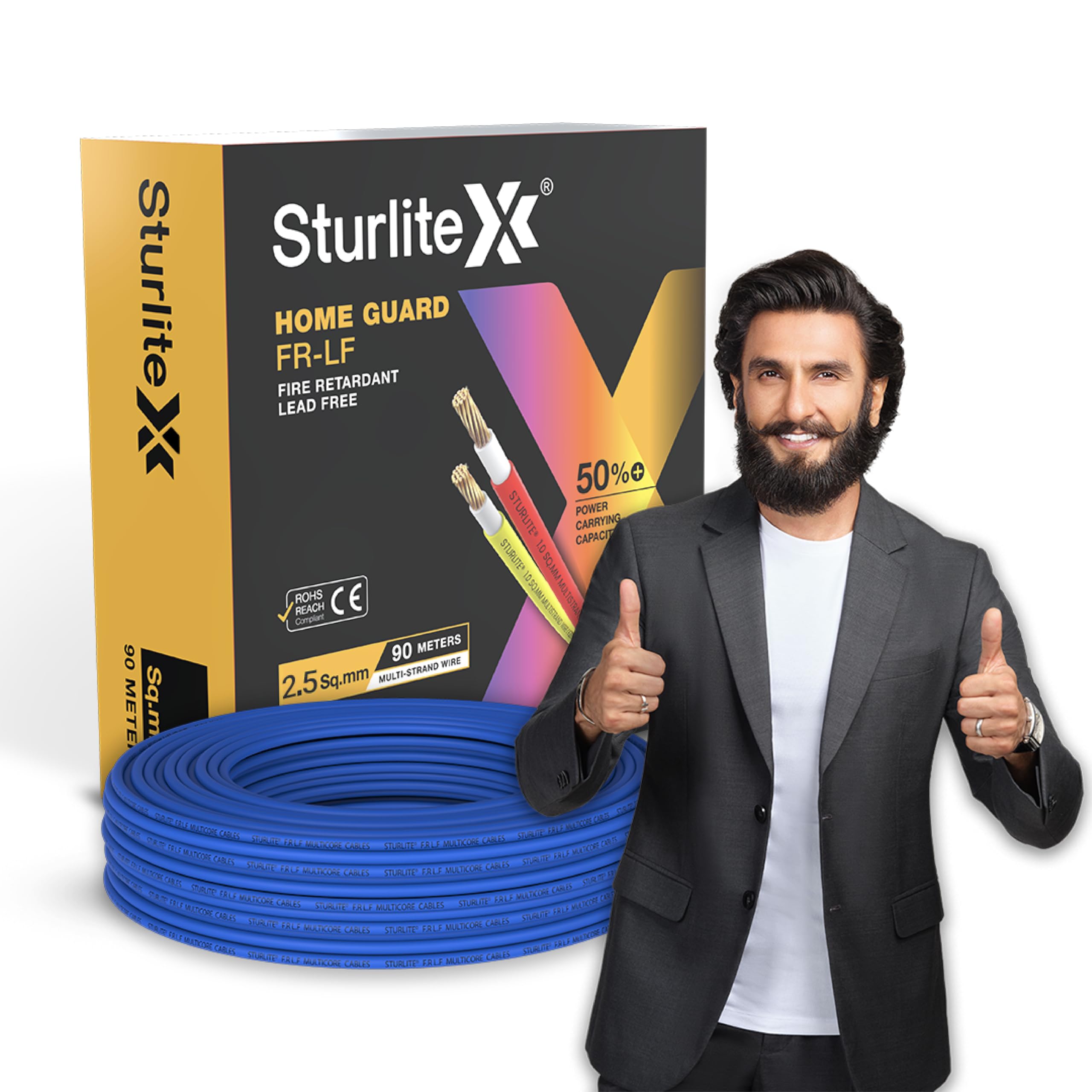 Sturlite 2.5 sq mm Copper Wire 90 Meter | ISI Marked 99.97% Pure Copper | Flexible Multistrand PVC Insulated Electric Wire | Heat Resistant, Anti Rodent & Termite | Wire for Home & Office | Black — Amazon image 15