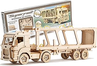 Wooden Truck Kit Model Cars to Build for Adults - Truck Model Kits to Build for Adults - Car Model Kit Wooden 3D Puzzles for Adults - Truck Puzzles for Adults - Model Kits for Adults
