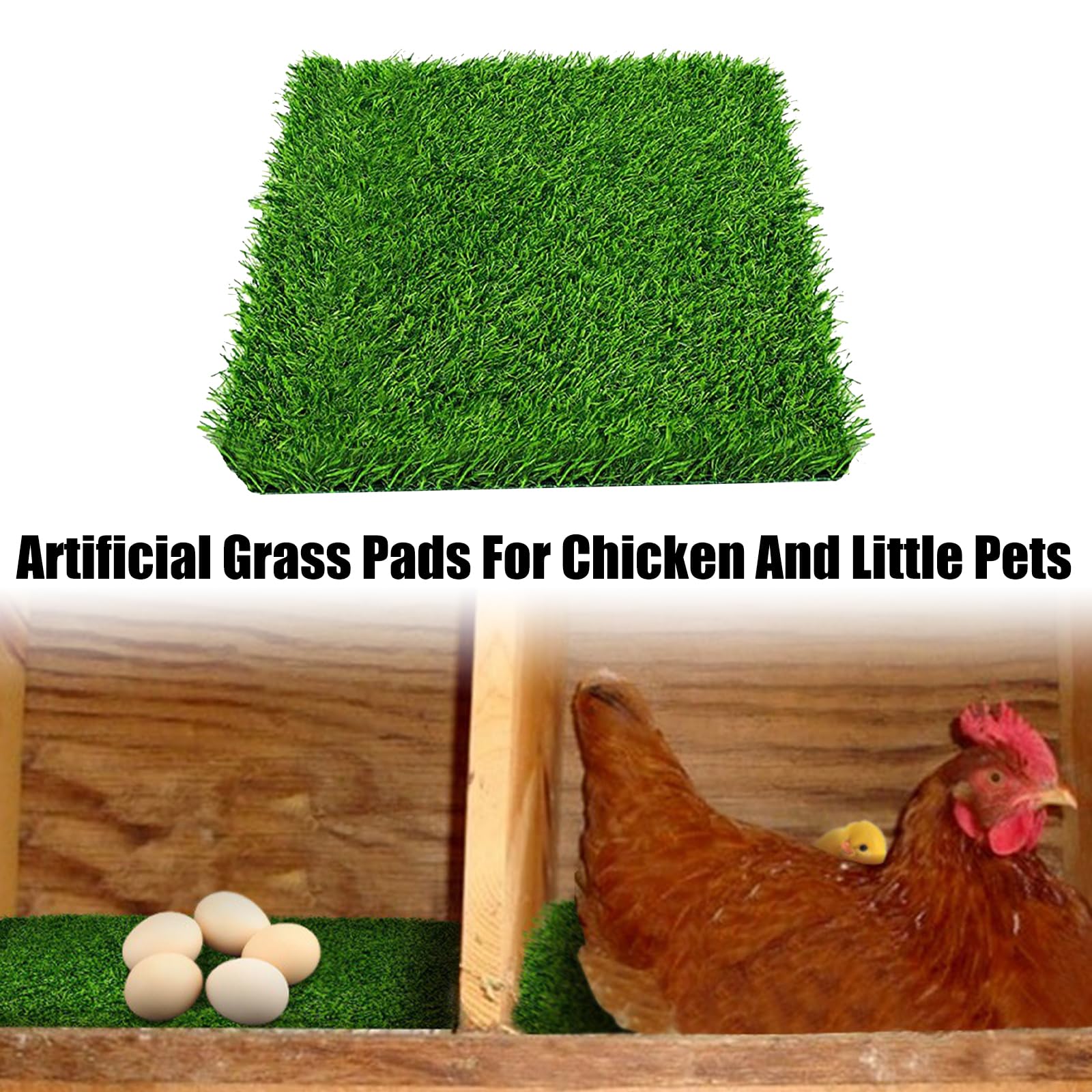 Almohadilla de nido de aves de corral de durabilidad, tela lavable, mejora los sistemas de drenaje, base antideslizante para pollos, granja ventilada, ropa de cama de gallineros