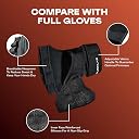 BURNLAB Weight Lifting Gloves with Wrist Support, Work Out Gloves, Gym Gloves - Great for Cross Training, Pull Ups, Calisthenics and Gym, Workout Gloves for Men & Women (Black, L) gallery image