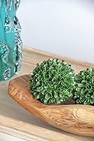 Vista 8 de A&B Home Juego de 5 bolas artificiales de boj para interiores y exteriores, vegetación artificial, bolas de musgo verde sintético, bola topiaria