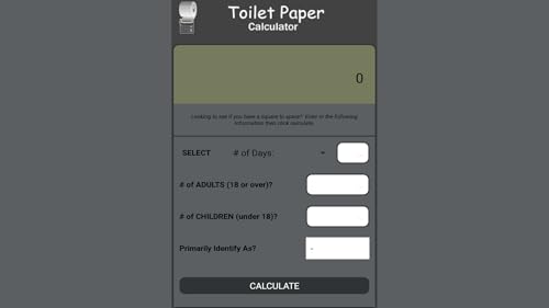 Toilet Paper Calculator