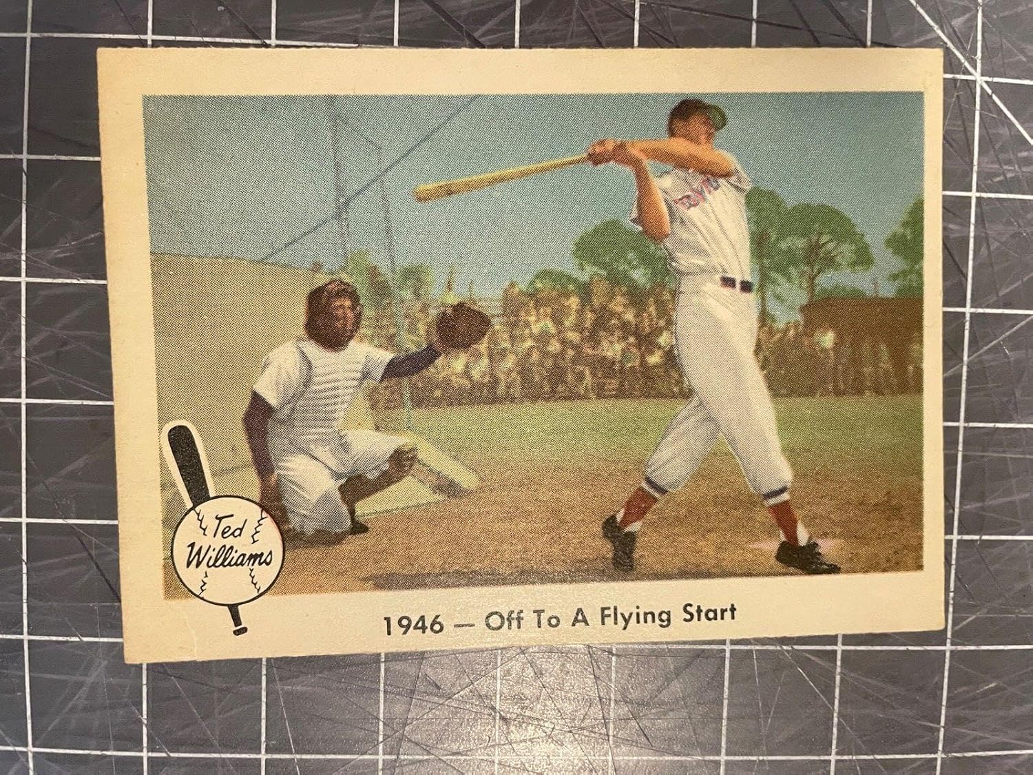 1959 Fleer Ted Williams #26 Off To A Flying Start Baseball Card Ex/mt - Sports Memorabilia