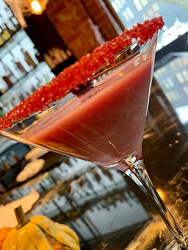 Miniatura 4 de Snowy River Red Cocktail Sugar - Rimmer de cóctel rojo de color natural con certificado Kosher (botella de 2 onzas, cristal mediano)