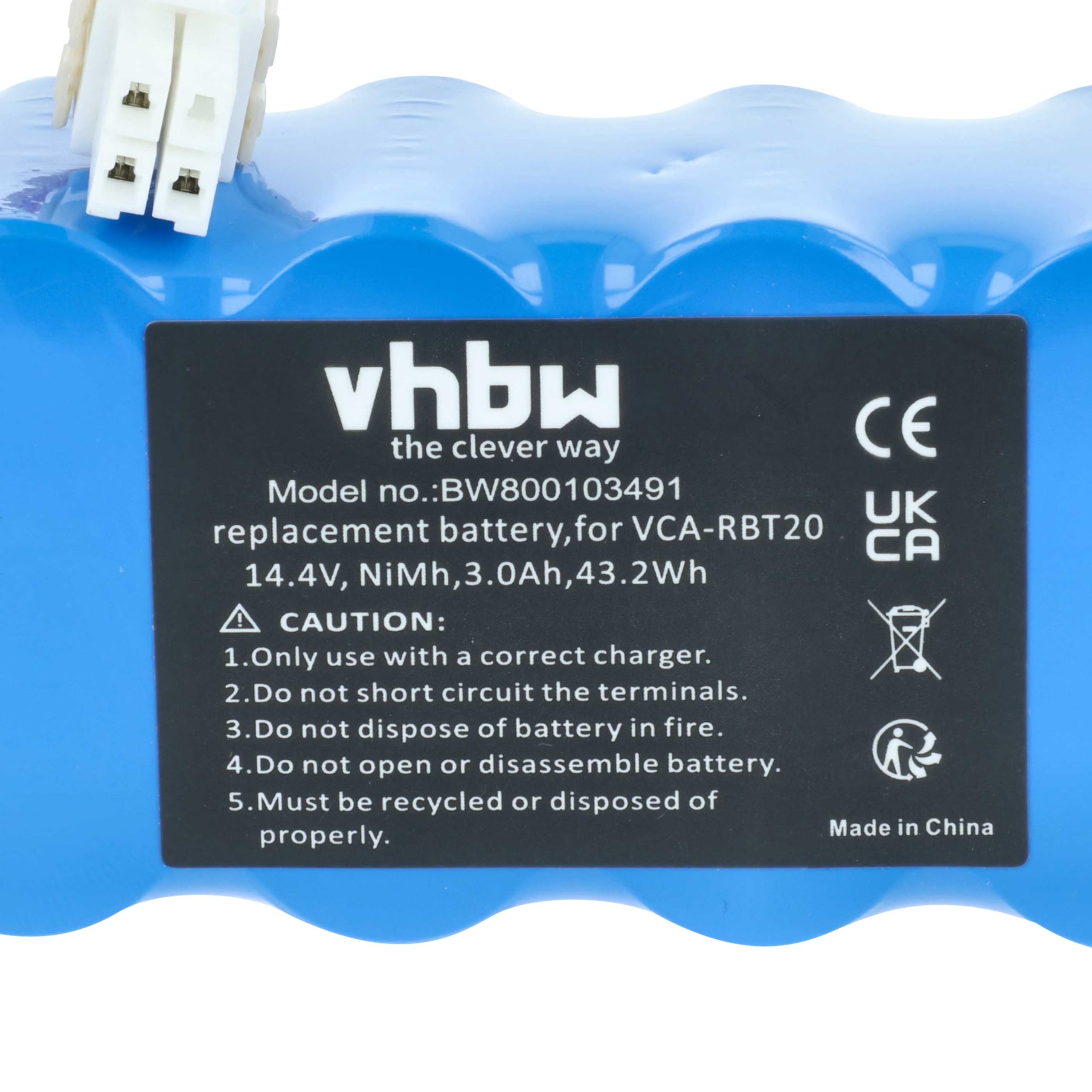 vhbw Batería de Recambio NiMH 3000 mAh (14,4 V) Compatible con Samsung