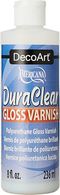 Deco Art DuraClear Polyurethane Gloss Varnish, 236 ml (Pack of 1)