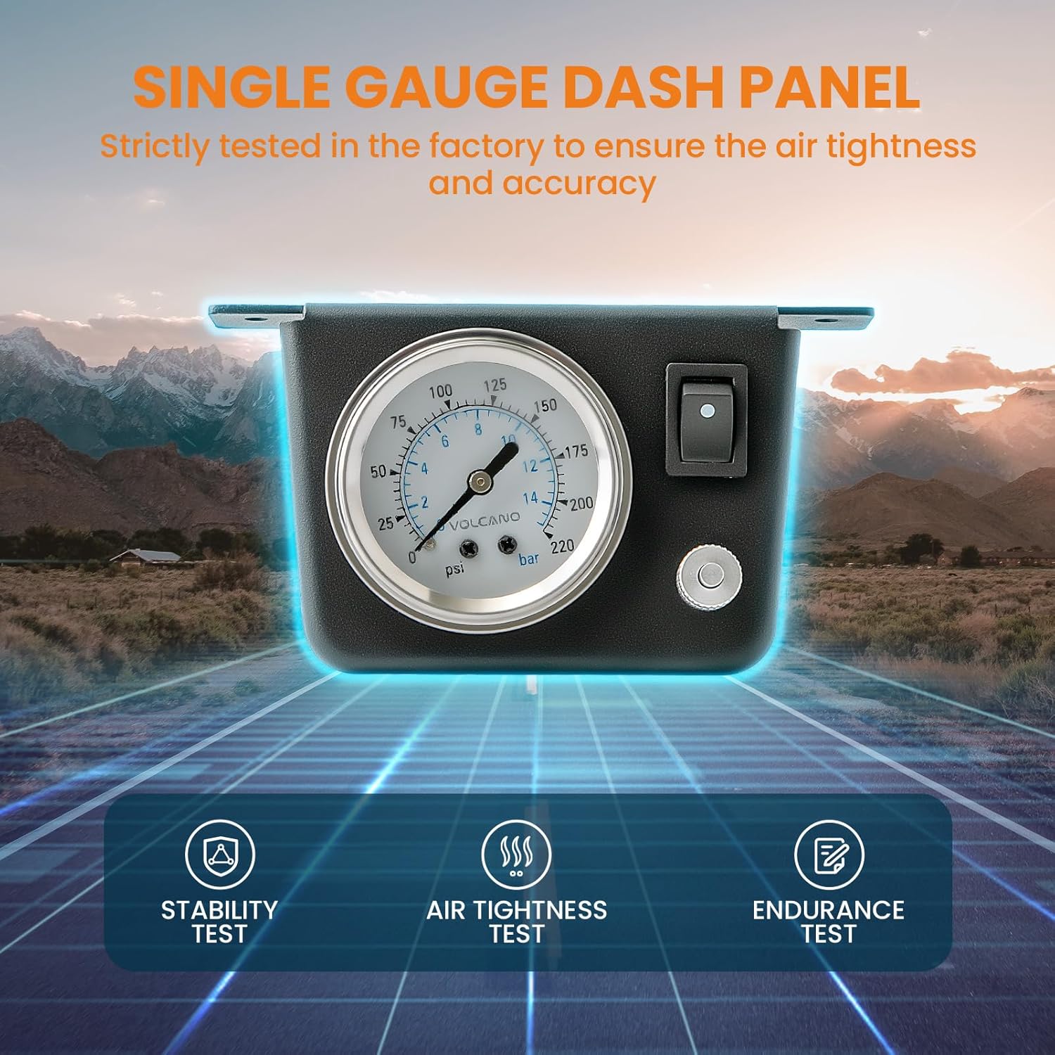 maXpeedingrods On Board Air Compressor System Universal Air Spring Compressor Kit with Gauge Air Line T Fittings for Trucks Vans - Image 6