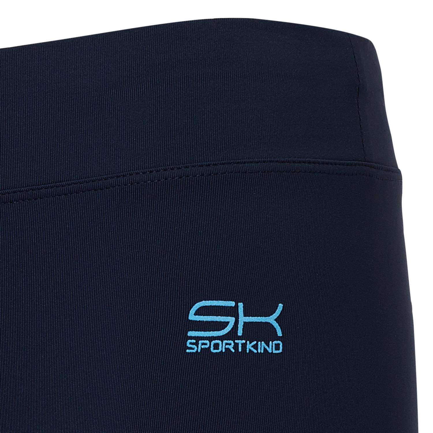 Sportkind Mädchen & Damen Fitness, Sport 7/8 Lange Leggings, Yogahose, Mid Waist, Blickdicht, atmungsaktiv