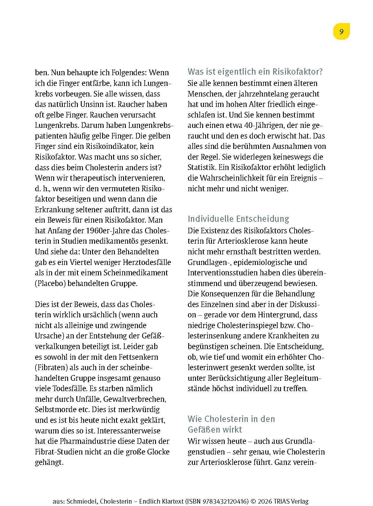 Cholesterin - Endlich Klartext: Ihr Weg zu optimalen Blutfettwerten