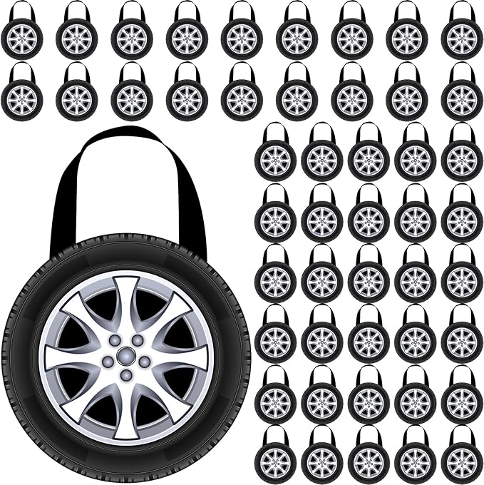 Silkfly 48 Pcs Racing Car Party Non Woven Tote Bags Race