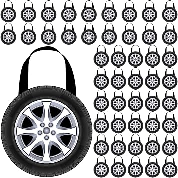 Silkfly 48 Pcs Racing Car Party Favors Tote Bags Non Woven Race Car Goodies Bags with Handles for Wheel Candy Gifts Treats Boys Kids Birthday Baby Shower Party Supplies
