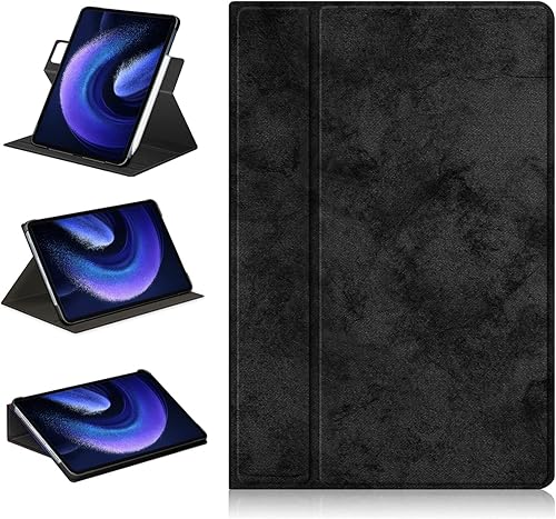Funda giratoria 360 para tablet Xiaomi Pad 6Pad 6 Pro de 11 pulgadas, con soporte para lápices, funda protectora de visión multiángulo con apagado y