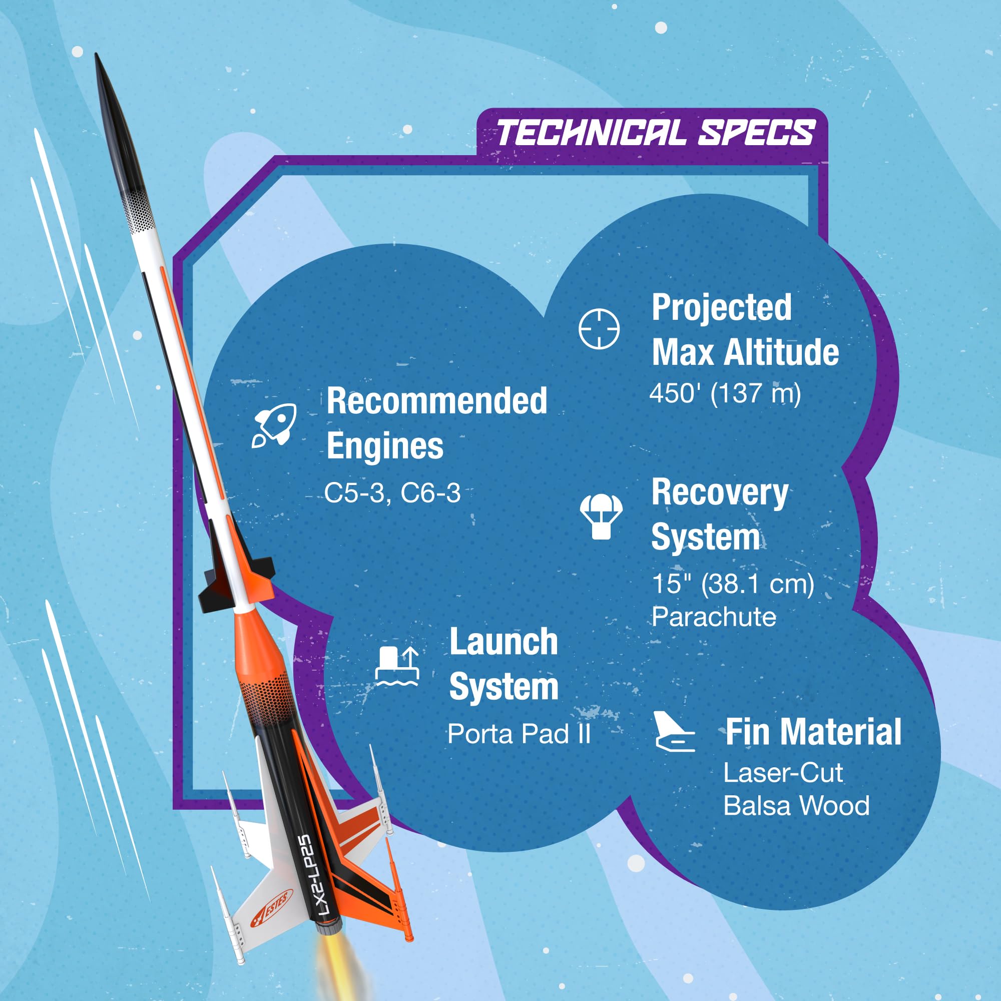 007320 Estes Raketen Laser X2