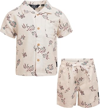 Ben Sherman Clothesボーイズ2ピーステックポロショーツセット ポロシャツ&ショーツ付き – 赤ちゃん、幼児&大きな男の子のための服12M-14