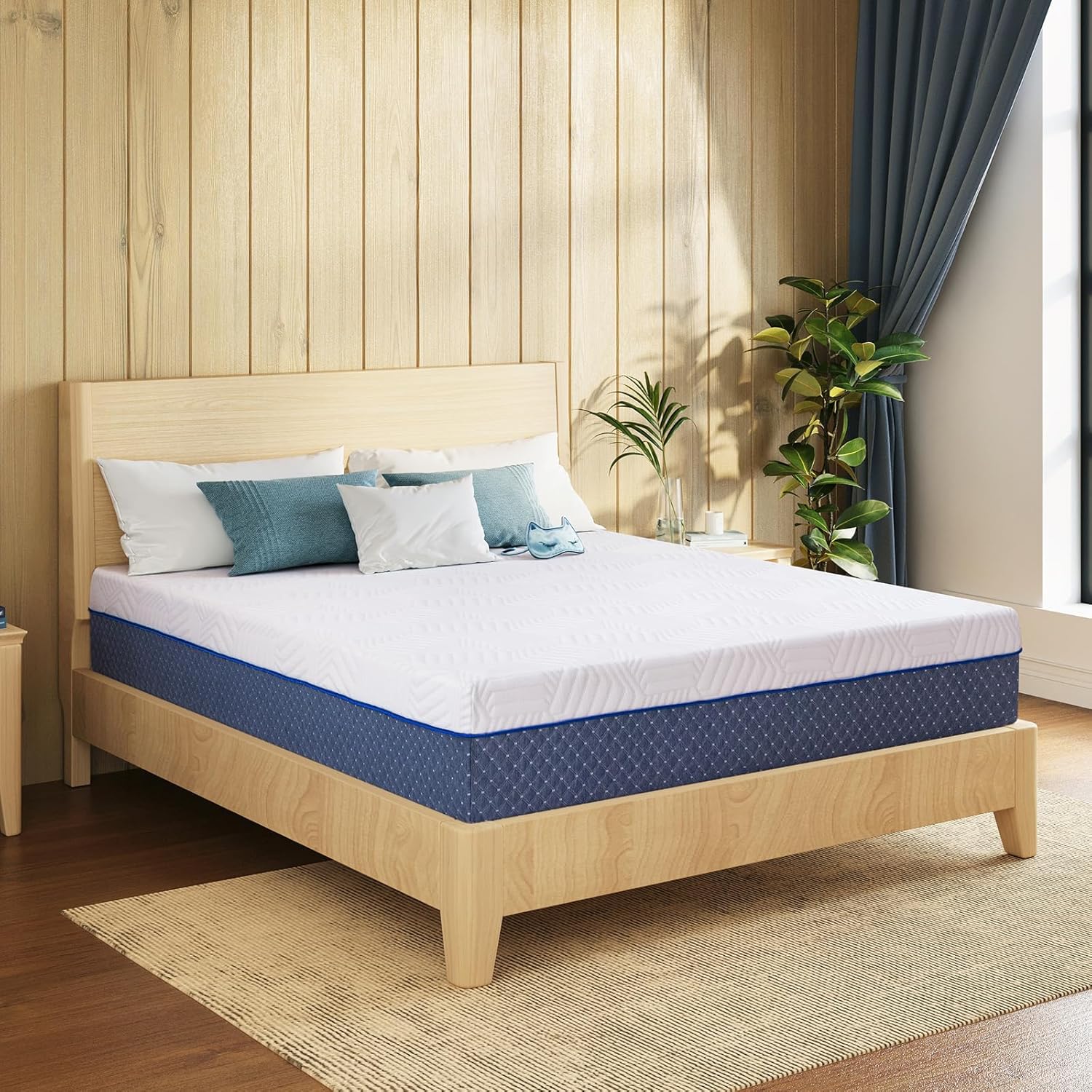 King Mattress, 12 Inch King Size Mattress in a Box, Firm Gel Memory Foam for Contouring Support & Pressure Relief, Assembled in The USA, CertiPUR-US Certified, Fiberglass Free