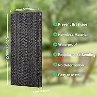 Vista 2 de Anwenk 4Pack Patio Rocking Chair Spring Plate Replacement Part Fiberglass Spring Plates Swivel Rocker Chair Lawn Furniture Repair Replacement for