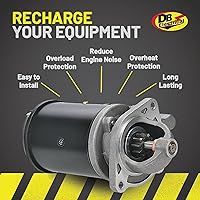 Vista 9 de DB Electrical 410-30044 Starter Compatible with/Replacement for Ford Farm Diesel Tractor 2000 3000 4000 5000, Case Loader Backhoe, New Holland