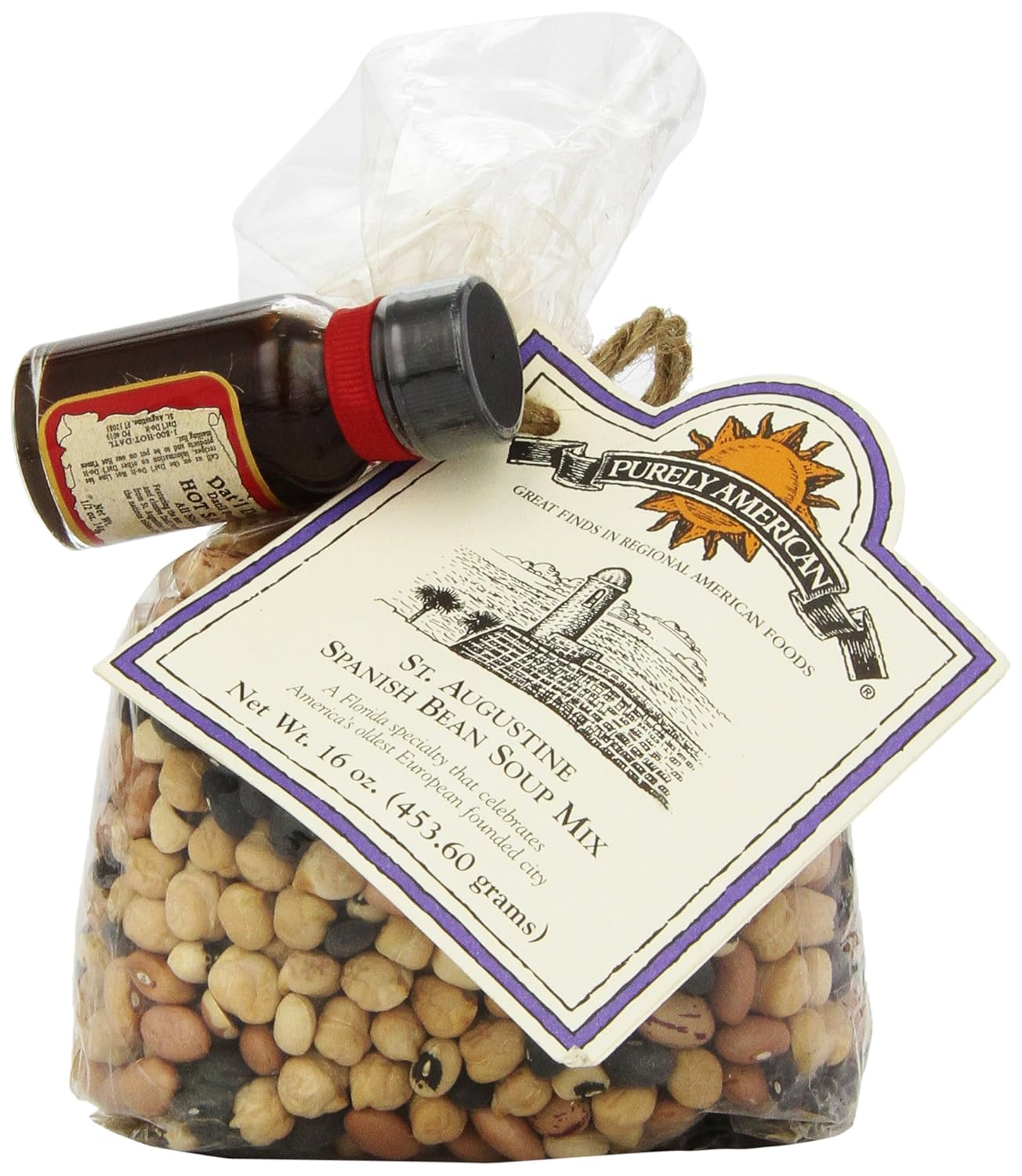 Purely American St. Augustine Spanish Bean Soup, 16 Ounce