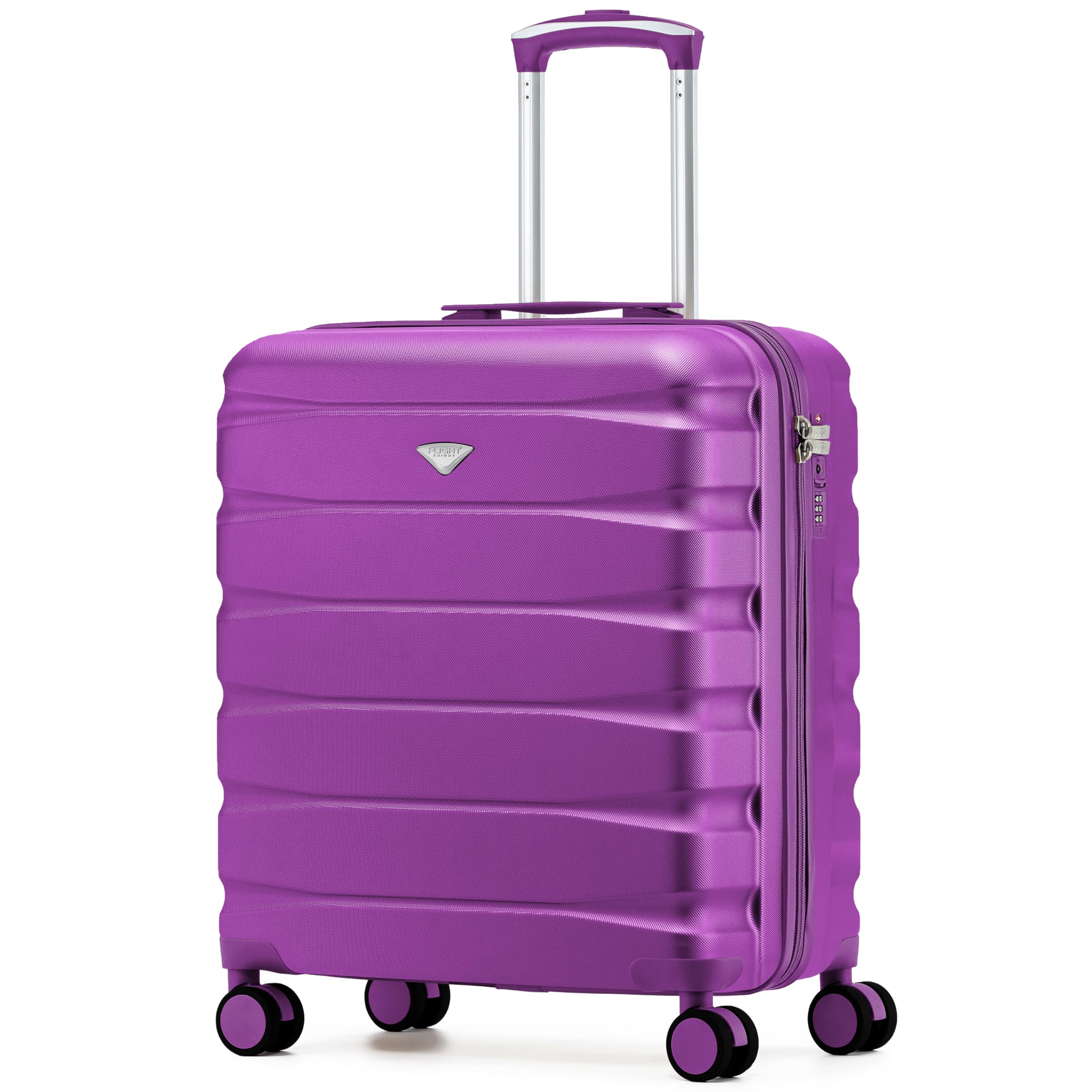 Flight Knight Underseat Cabin Suitcase 45x36x20cm | Free Hand Luggage for EasyJet & Wizz Air | Lightweight ABS Hard Shell with 8 Silent-Glide Spinner Wheels | Max Space Travel Bag — view 170