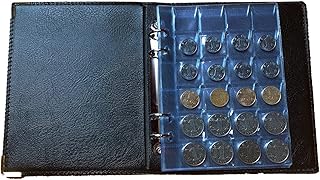 Elolicu 480 Pockets Coin Collection Holder, Coin Holder Book Album for Collectors Coin Collection Organizer Storage Box Case Multipurpose Coin Collecting Album for Home Coin Collectors