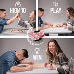 Table Bungee jeu de rondelle rapide - Testez votre vitesse et votre précision avec ce Super Winner Action rapide en bois Air Jeu du conseil de hockey - Amusement garanti pour la soirée de jeux en famille ou la fête avec des amis