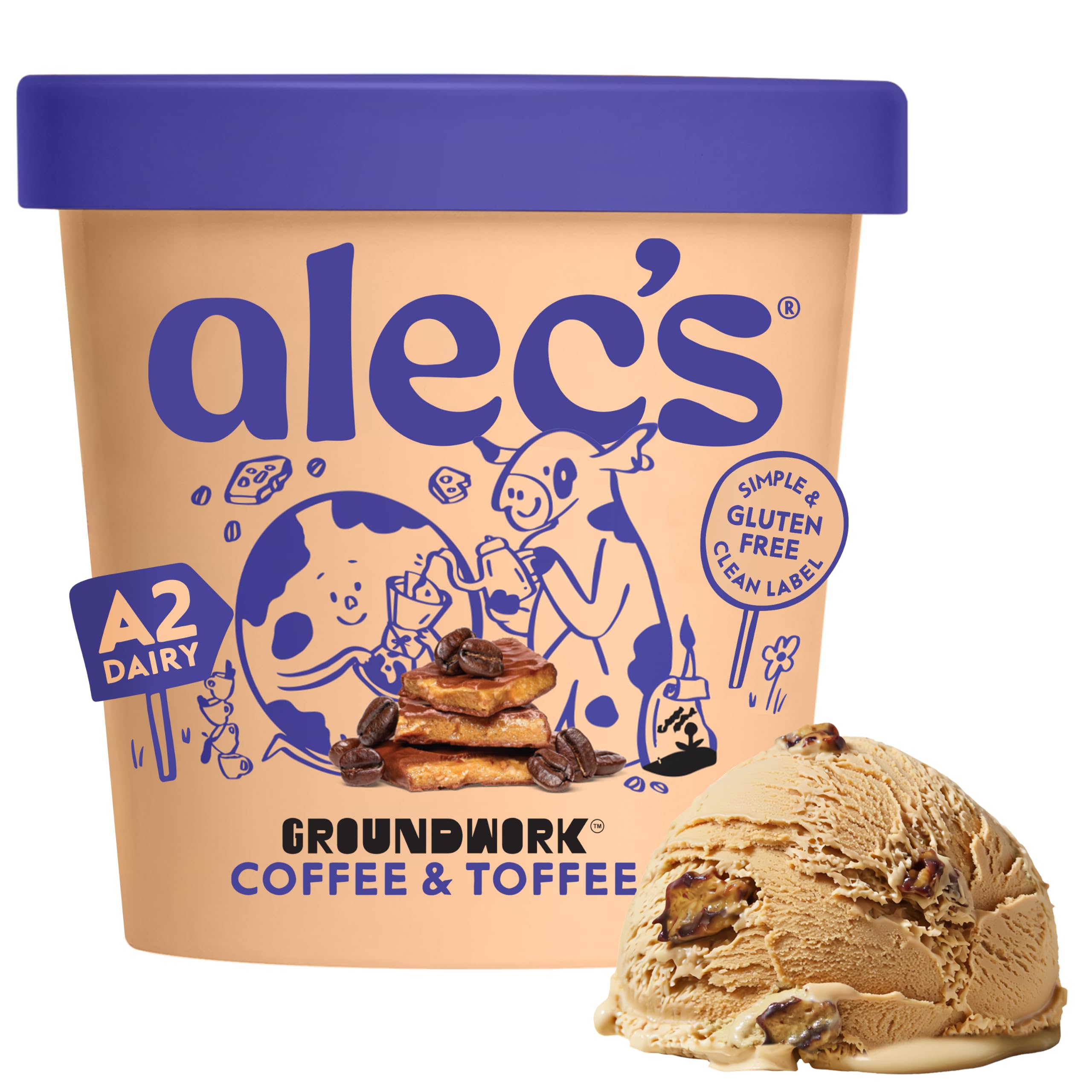abckalakalaコーヒーアイススクイーズ Amazon.com: Alec's Coffee & Toffee Organic Ice Cream : Grocery