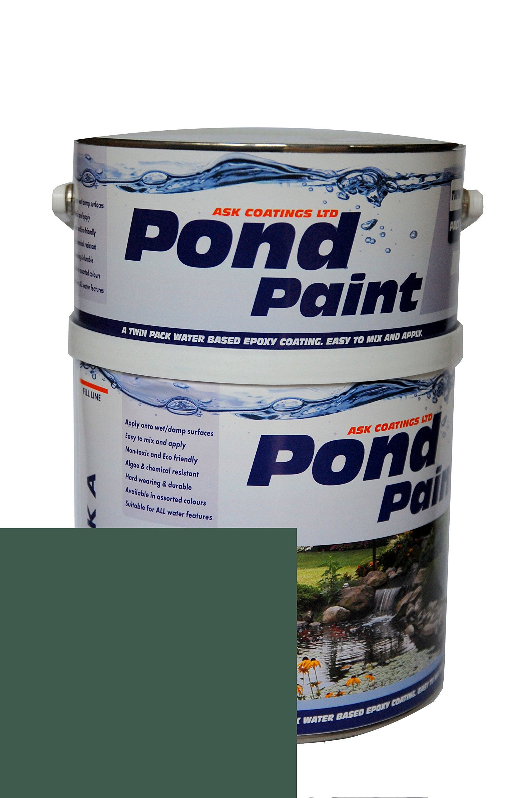 Water Based Epoxy Resin Pond Paint 2.5L (Green)