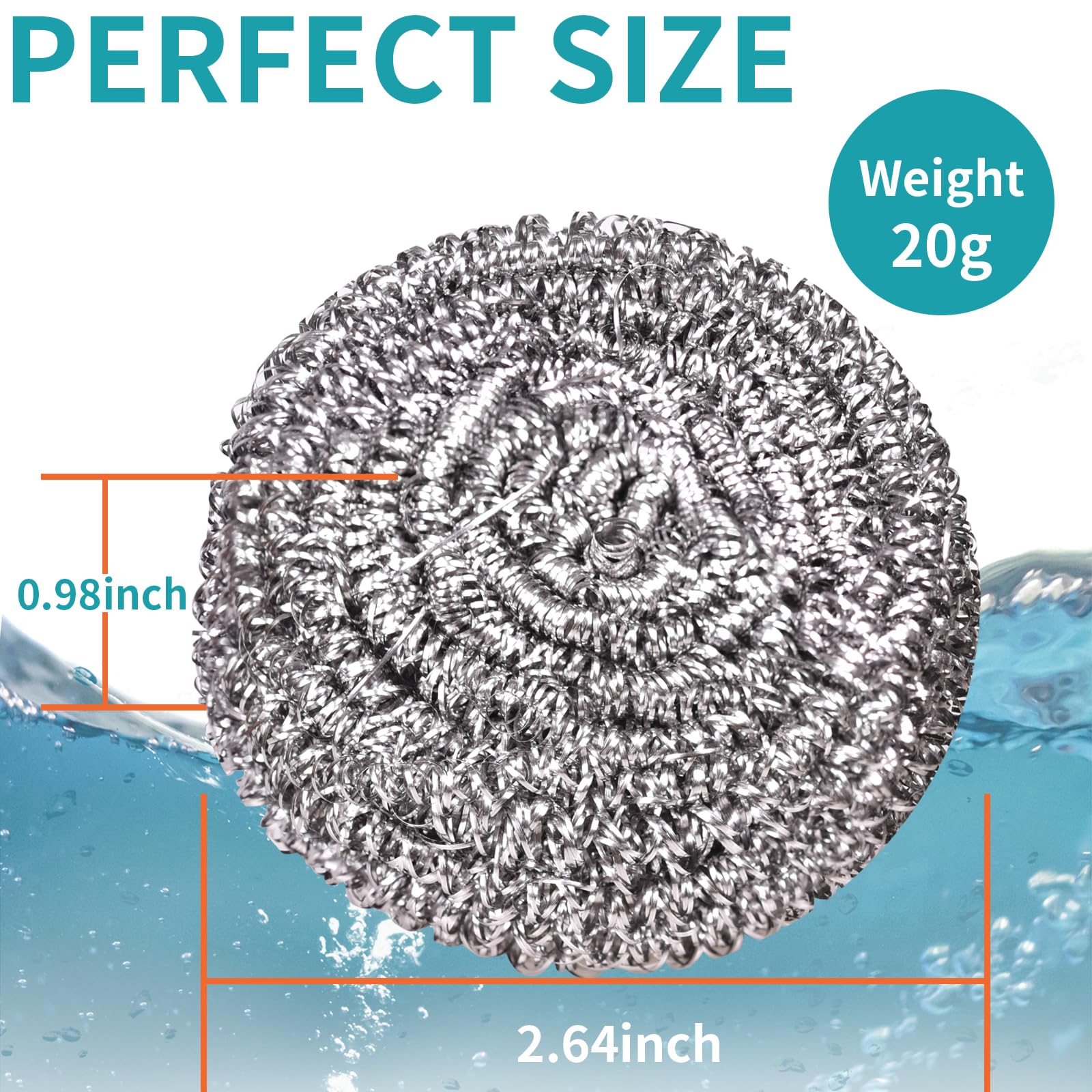 Steel Wool Scrubbers - 12 Pack for Cleaning -2 Steel Wool Scrubbers - 12 Pack for Cleaning -2