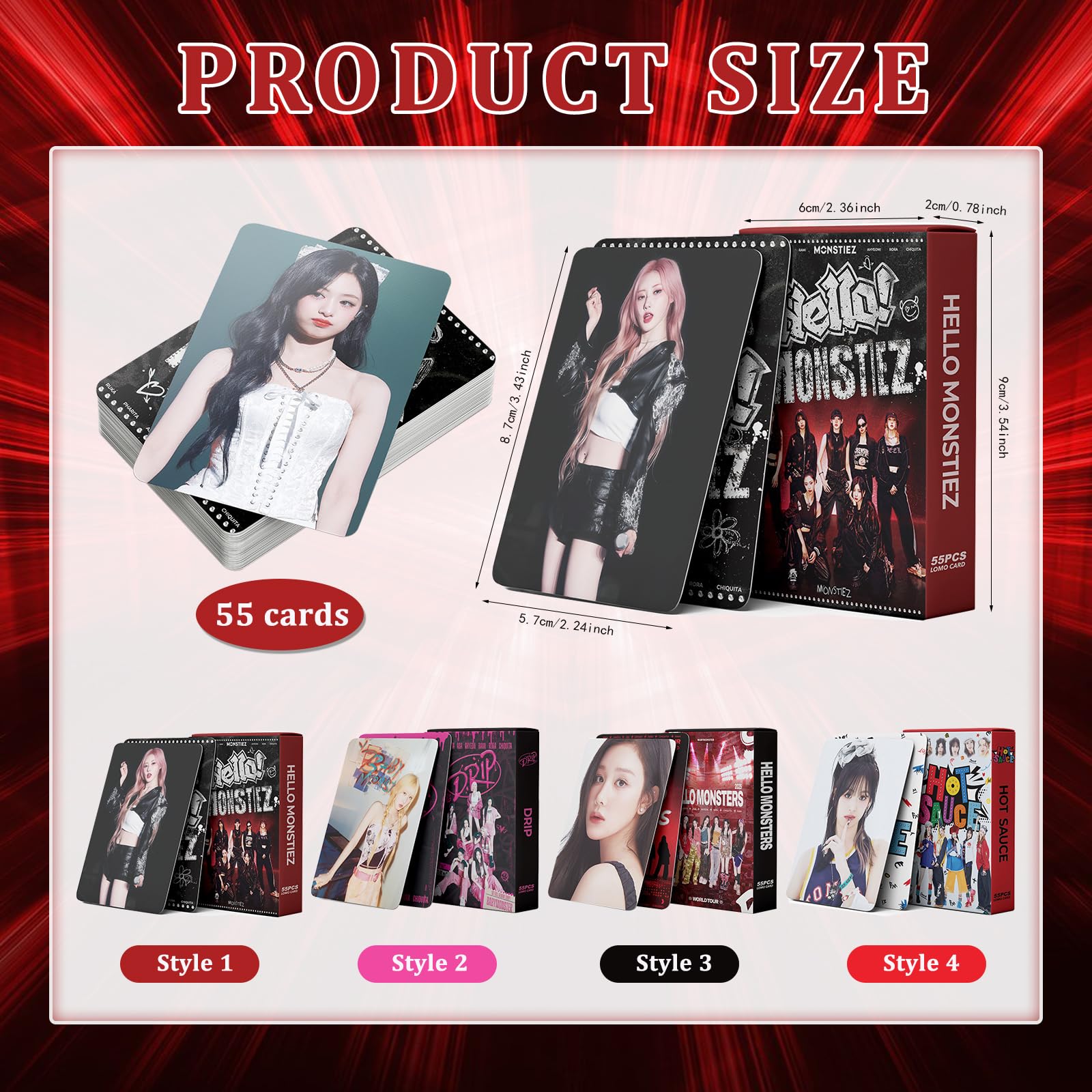 BM Album Photocard Sticker Set 220 Pièces K-Pop Cartes de Collection Lomo Cards Cadeau