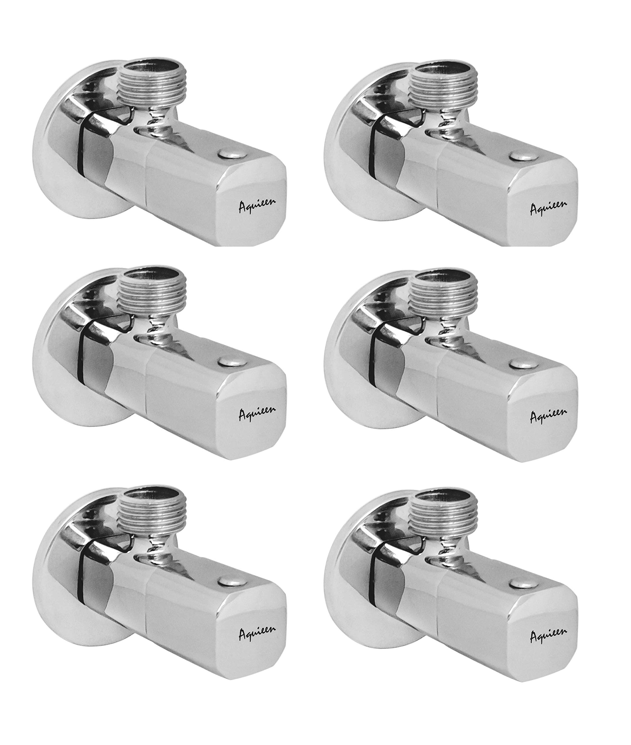 Aquieen Full Brass Heavy Angle Valve with Wall Flange (Blanco) (6) (B0788KFVZV) Amazon Price History, Amazon Price Tracker