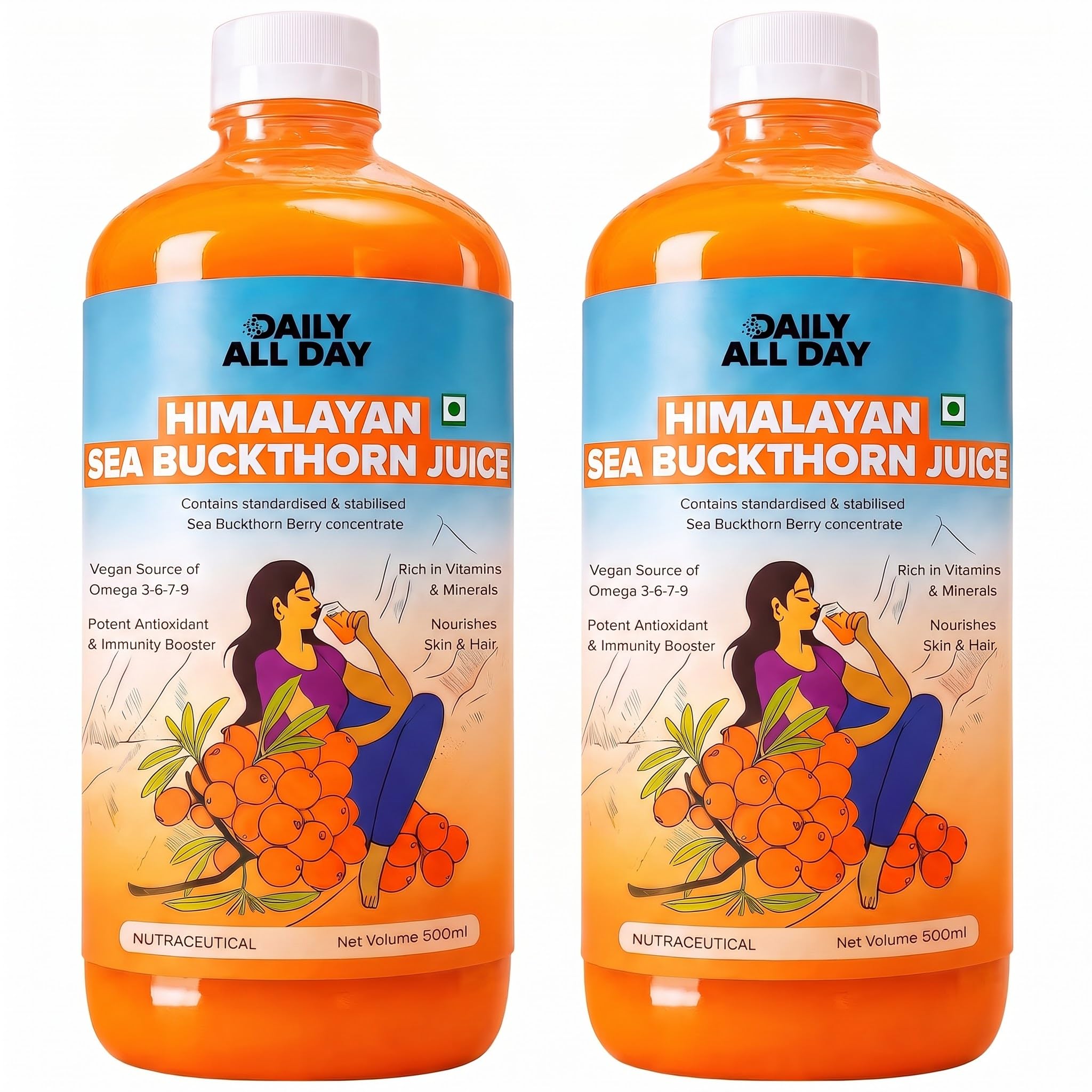 500 ml (Pack of 2) · No Color
