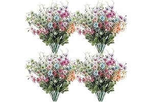 Riceshoot 24 Pcs Lifelike Fake Wildflowers Artificial Daisy Flowers