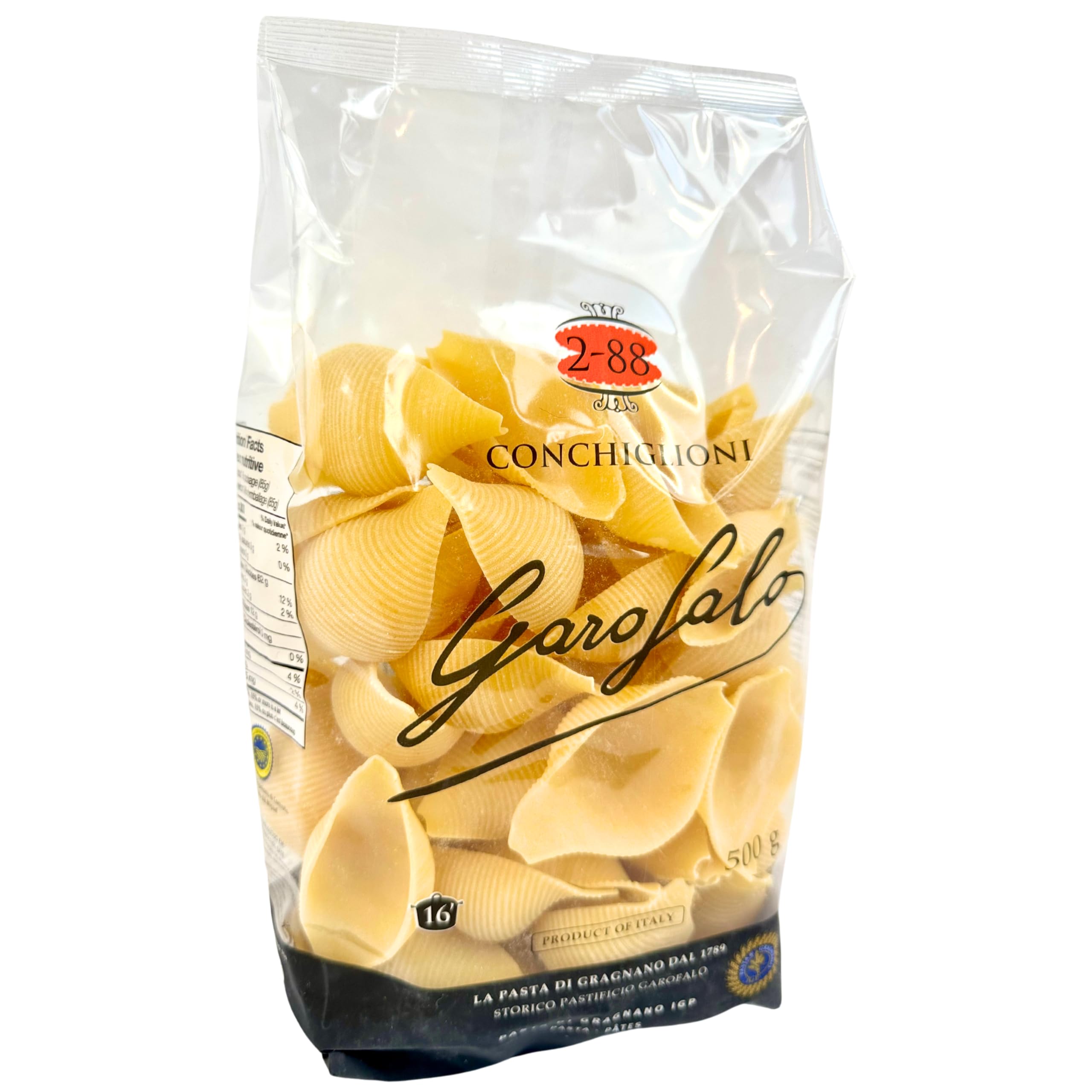 Garofalo Conchiglioni (500g) Jumbo Pasta Shells for Stuffing  Conchiglie Pasta Caccavella Shells Lumaconi Giant Pasta Gragnano