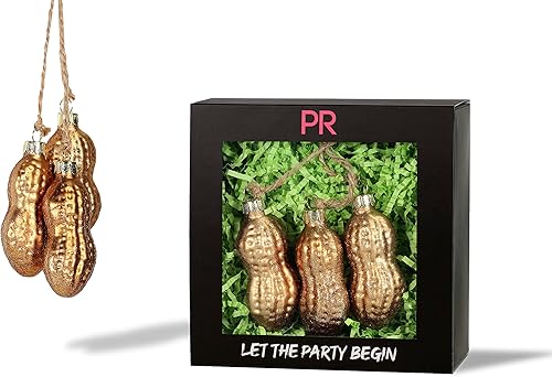 Party Rock Adorno de cristal de cacahuetes Colección de alimentos