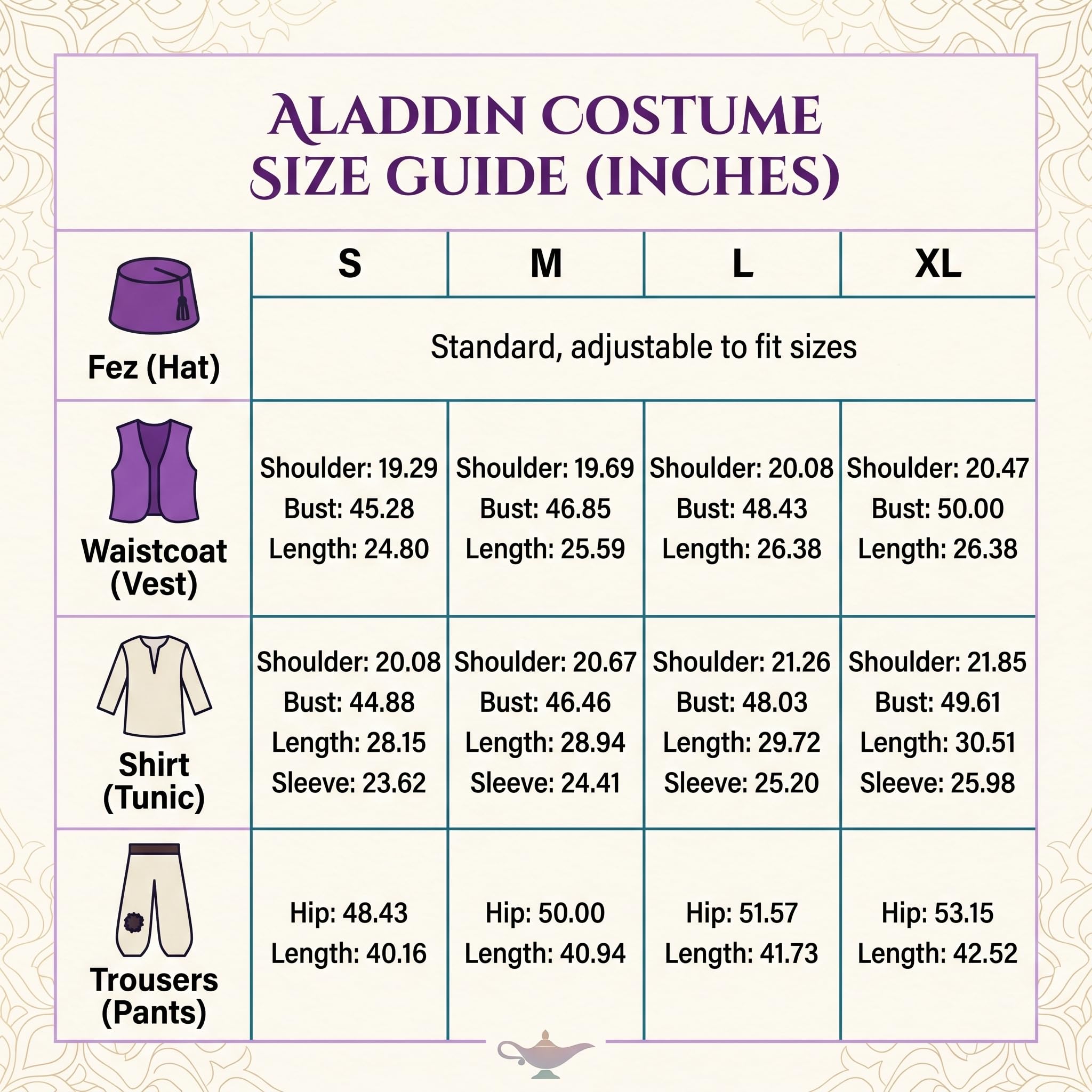 Ainiel Men’s Arabian Prince Costume Aladdin Street Rat Suits White