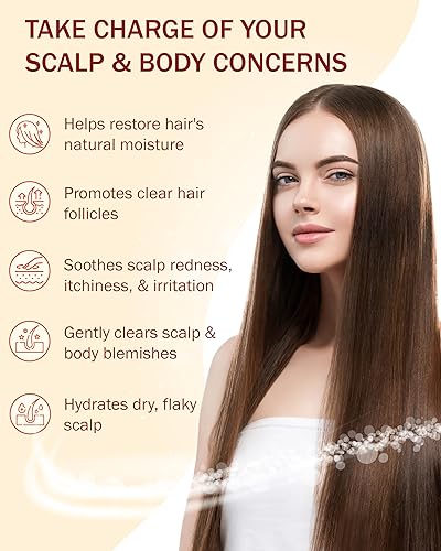 Miniatura 4 de Tratamiento de foliculitis Champú aclarante con ácido salicílico para eliminar la acumulación, para cuero cabelludo normal a graso. Propenso a