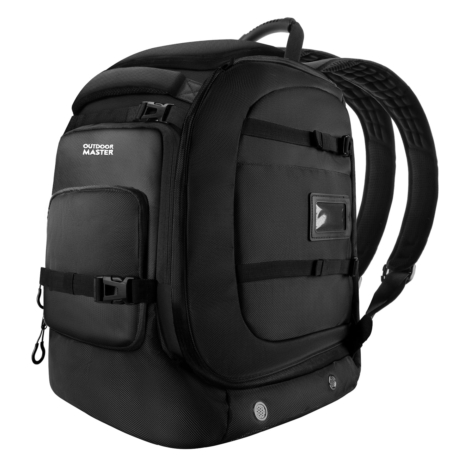 OutdoorMaster Ski Boot Bag, 65L Waterproof Ski Snowboard Boots Shoulder Pad Skiing Backpack for Helmets, Goggles Men & Women