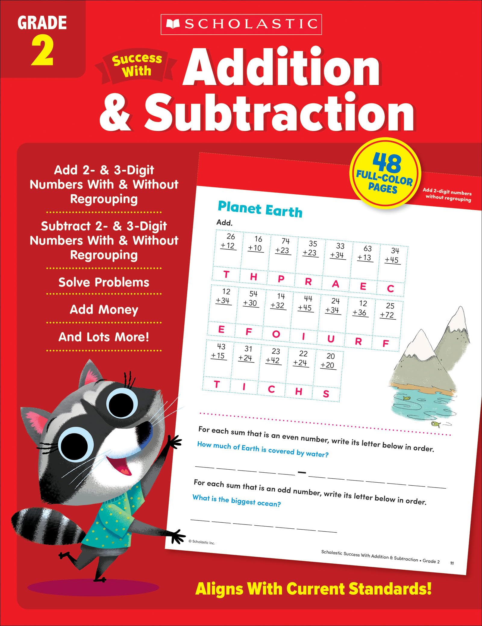 Scholastic Success with Addition & Subtraction Grade 2 Workbook Paperback – February 1, 2022