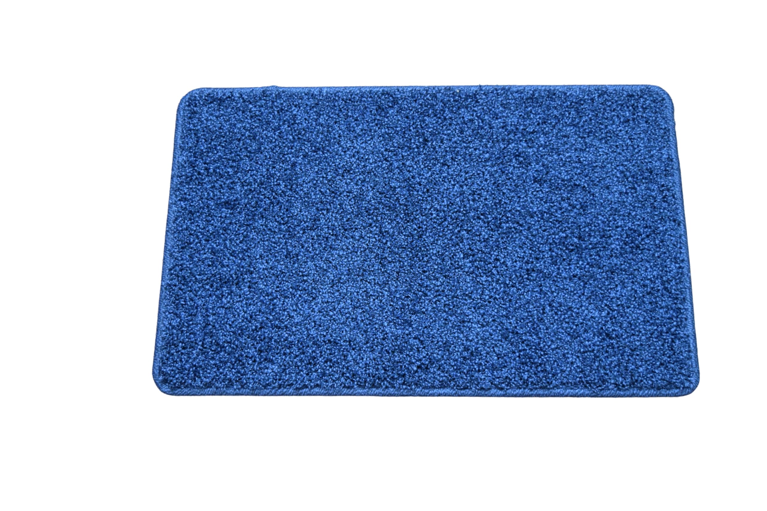 SrS Rugs® Non Slip Bath Mat - Super Soft Machine Washable Rug - Multiple Colours & Sizes (Dark Blue, 66cm x 120cm) — image 1