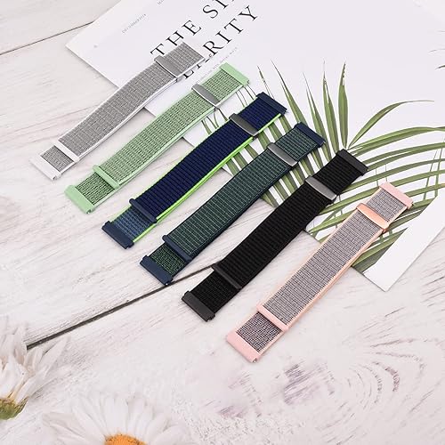 Miniatura 3 de Correas de nailon para Amazfit GTR 4GTR 3GTR 3 Pro GTR 2eGTR 2 y Amazfit GTR de 177 pulgadas paquete de 2 correas de reloj inteligente ajustables de