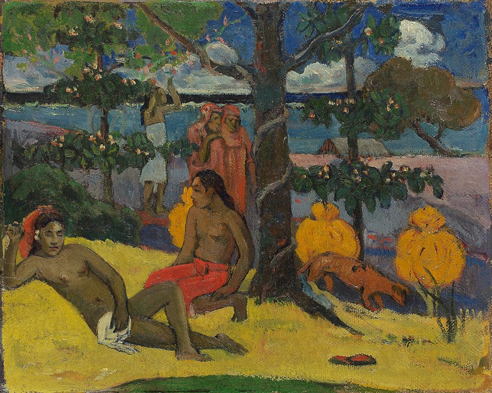 Affiche Paul Gauguin Tahitienne grand format semi-gloss finition haut de gamme