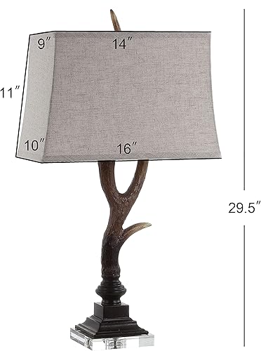 Miniatura 10 de JONATHAN Y JYL6306B - Lámpara de mesa LED de resina rústica de 29.5 pulgadas, tradicional para dormitorio, sala de estar, oficina, habitación de los
