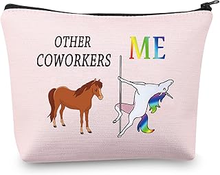 Coworker Makeup Bag Funny Coworkers Gifts Coworker Leaving Gifts Colleagues Going Away Gifts Goodbye Gift Farewell Gifts, Other Coworkers Me pink,