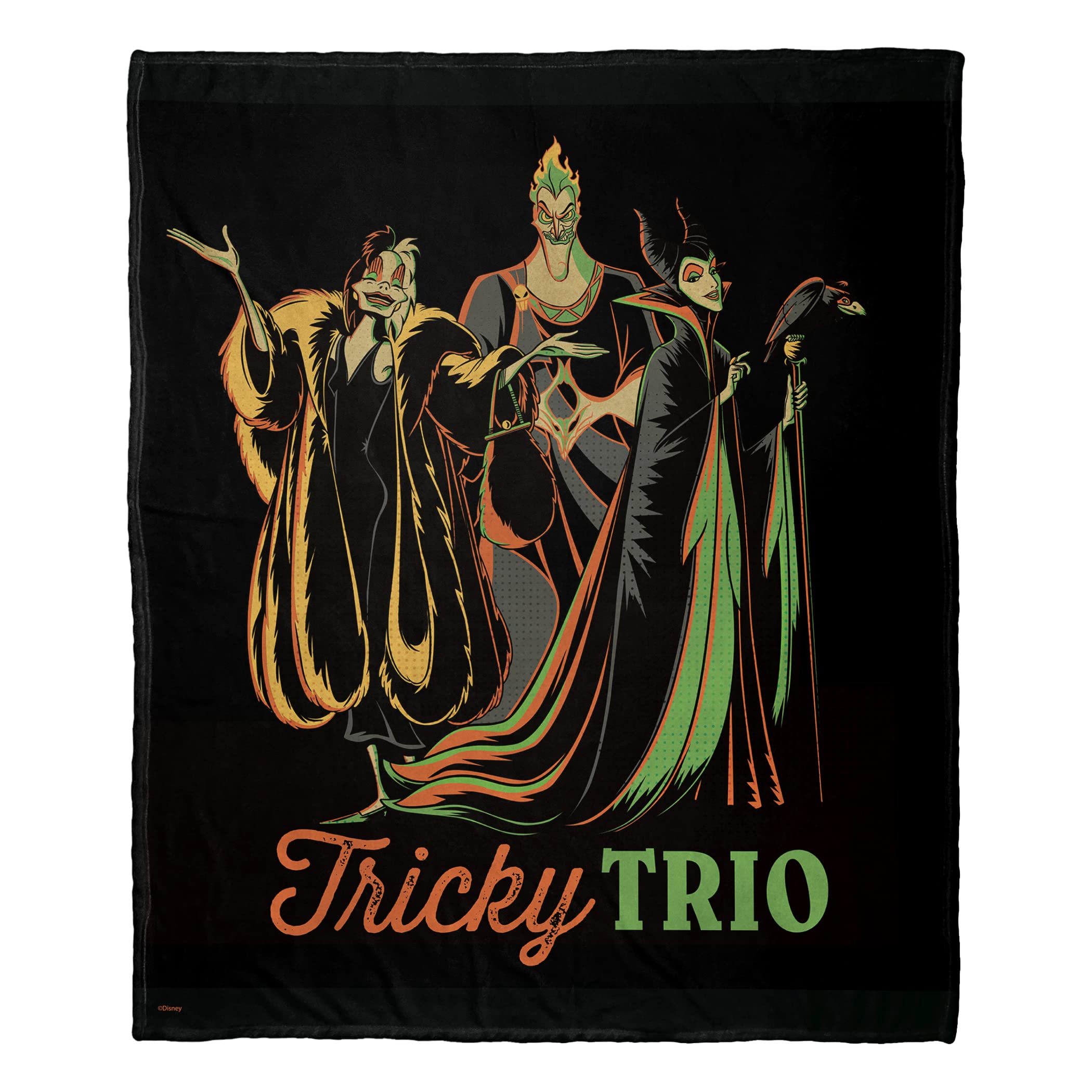 Northwest Tricky Trio Villains Silk Touch Throw Blanket, 50" X 60",