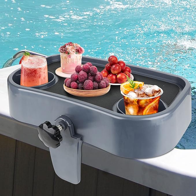 Hot Tub Tray, Hot Tub Drink Holder, Adjustable Hot Tub table, Hot Tub