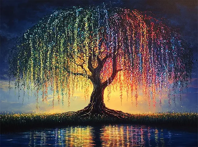 Diamantmålningssats 80x100cm - Solnedgång DIY mosaik för tvål sjö och hav