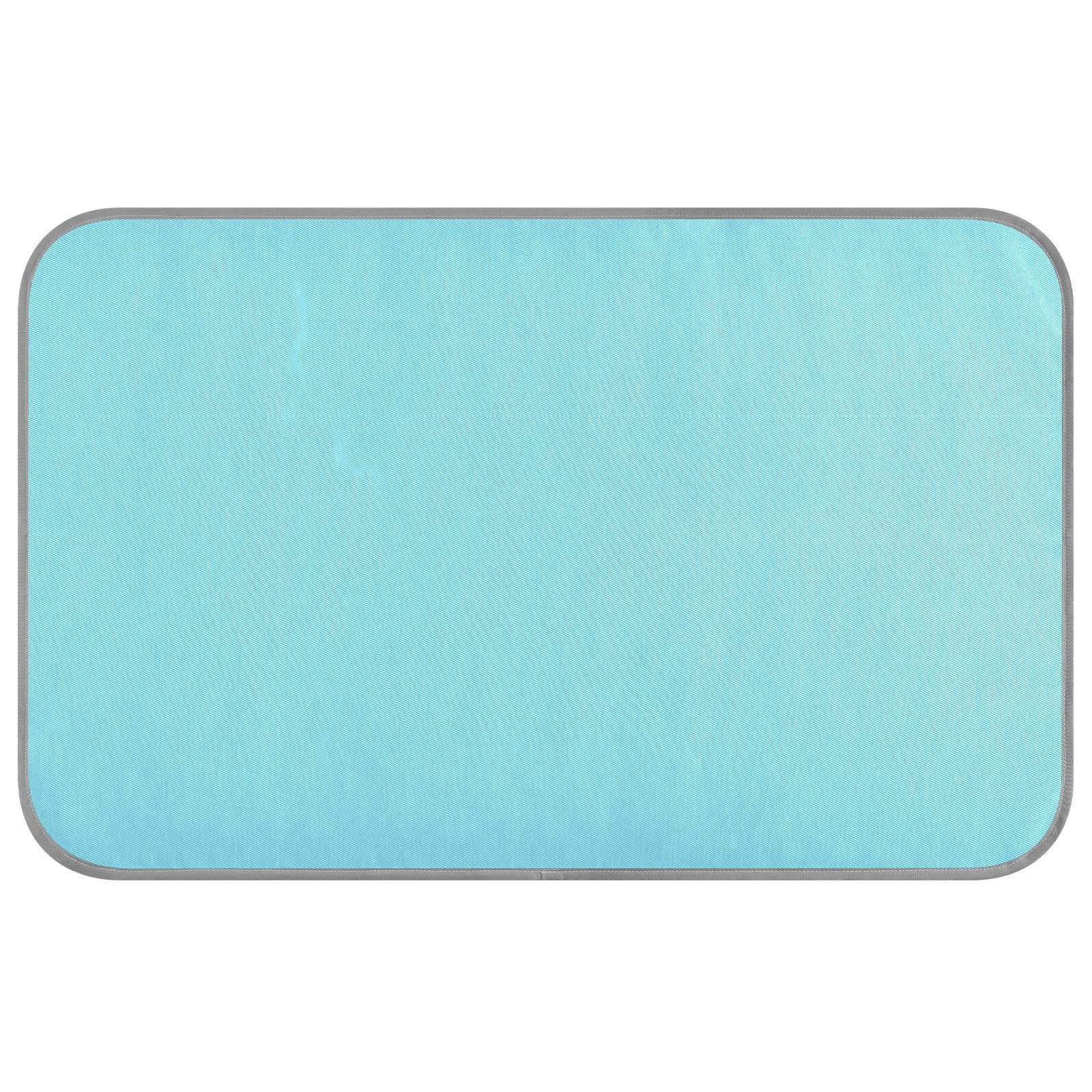 EtherSpher Blue Summer cat Cooling mat Self Cooling ice pad for Bunny Outside cat Foldable Mantas frías para Perros M